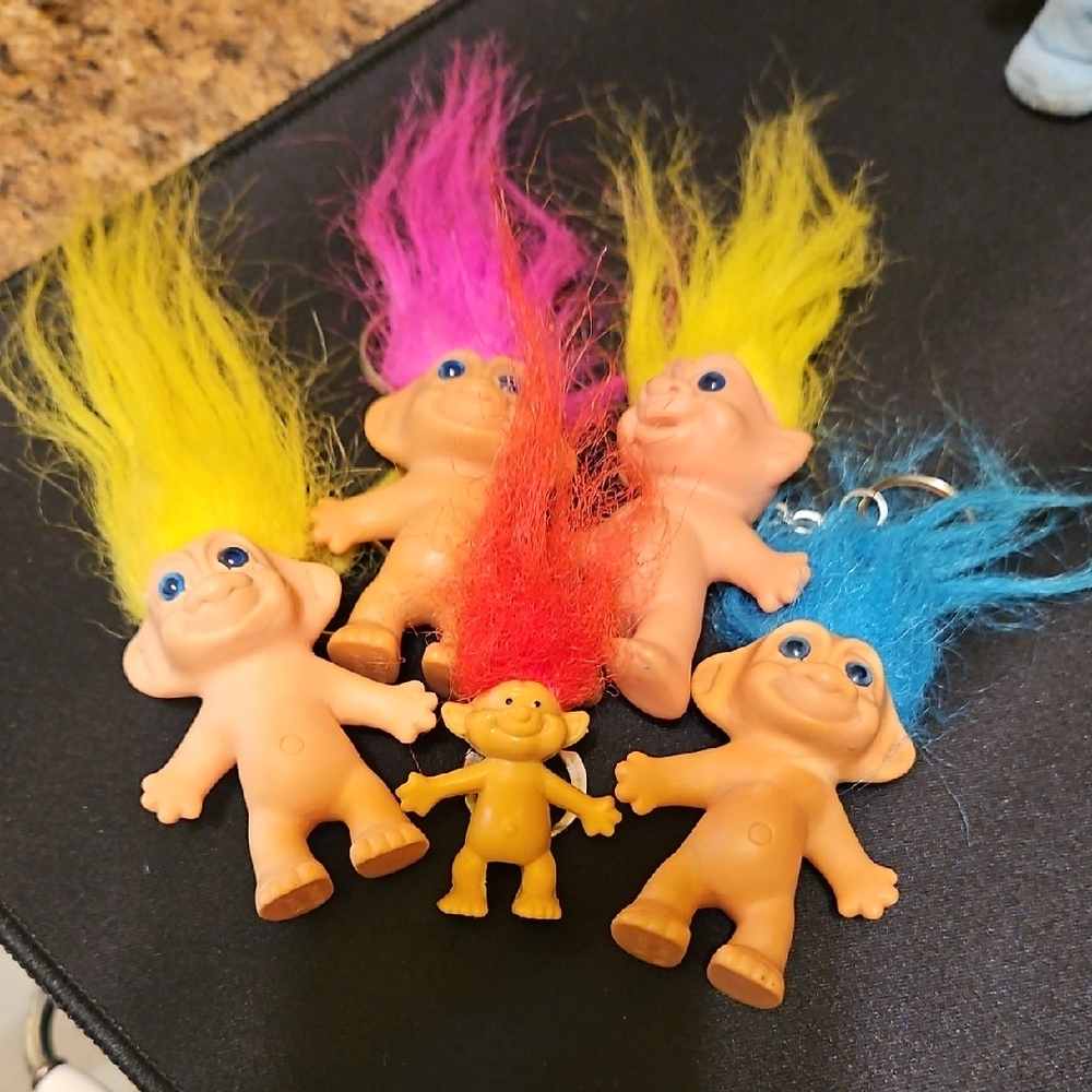 Colorful Troll Dolls Set